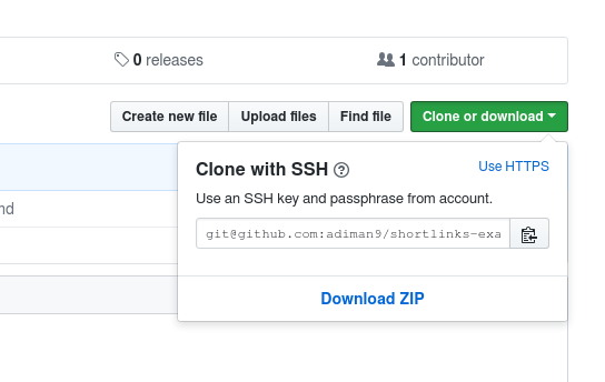 Git clone URL